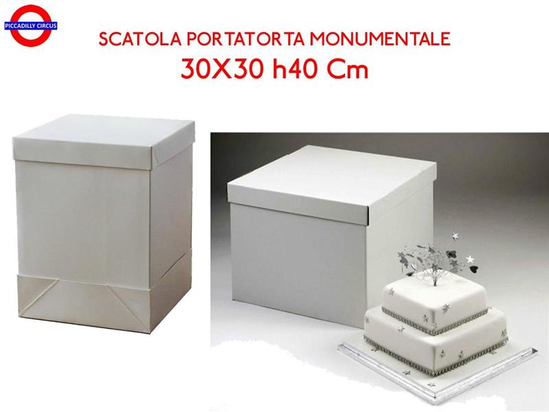 SCATOLA PORTATORTA MONUMETALE CM.30X30 H40