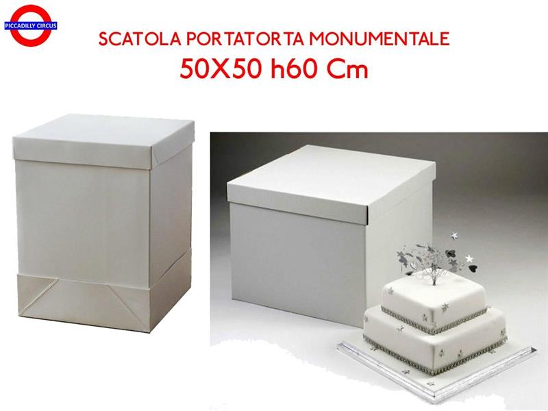SCATOLA PORTATORTA MONUMETALE CM.50X50 H60
