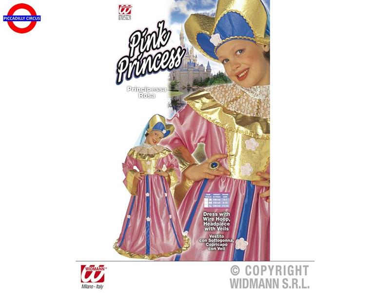 COSTUME PRINCIPESSA ROSA - BIMBA 11-13 ANNI