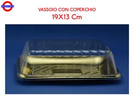 VASSOIO CON COPERCHIO RETTANGOLARE CM.19X13