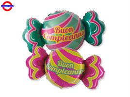 MYLAR CARAMELLA BUON COMPLEANNO SUPER SHAPE 40