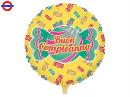 MYLAR BUON COMPLEANNO 18 CANDY