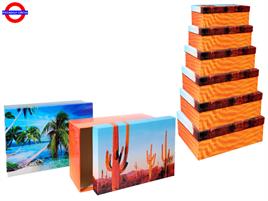 SET 6 SCATOLE REGALO PAESAGGI 2 SOG.