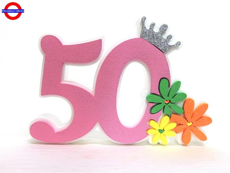 POLY 50 ANNI - ROSA GLITTER CM.35