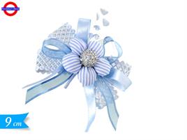 FIORE CON NASTRO AZZURRO