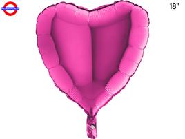 MYLAR CUORE 18 FUXIA