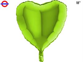 MYLAR CUORE 18 VERDE LIME