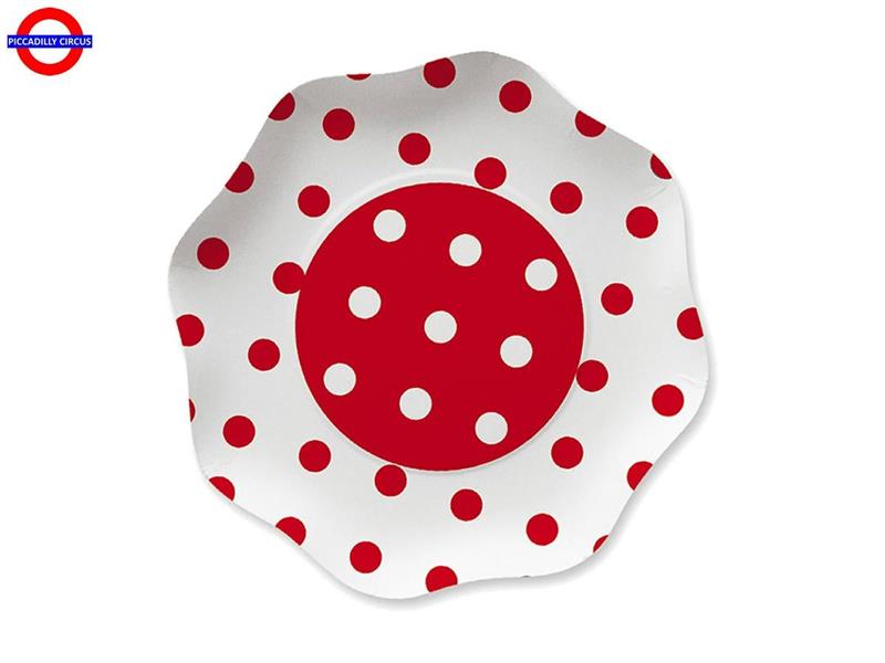 POIS ROSSO 10 PIATTI FONDI D.23