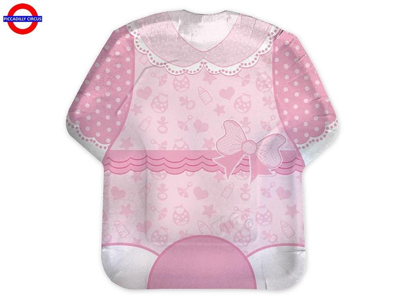 NASCITA ROSA BP 8 PIATTI SAGOMATI CM.22