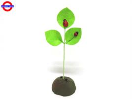 PICK FOGLIE CON COCCINELLE CM.14X28