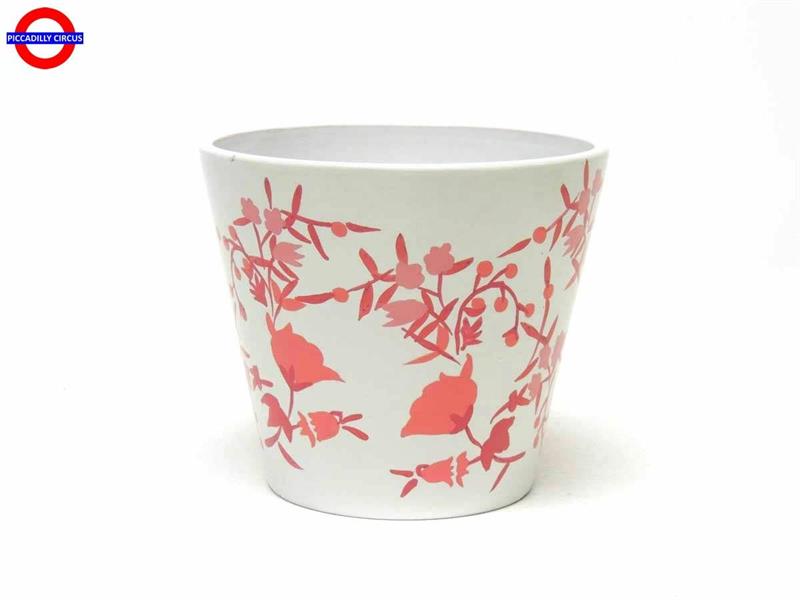 VASETTO DECORATO ROSA CM.11