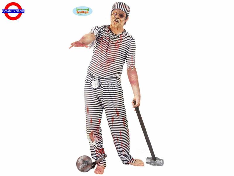 COSTUME ZOMBIE CARCERATO - UOMO TG.L