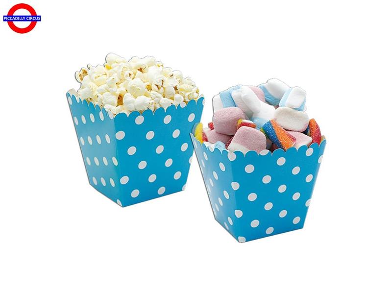 CONTENITORE CARTA PER SWEETY BOX POIS TURCHESE CM.6.5X6.