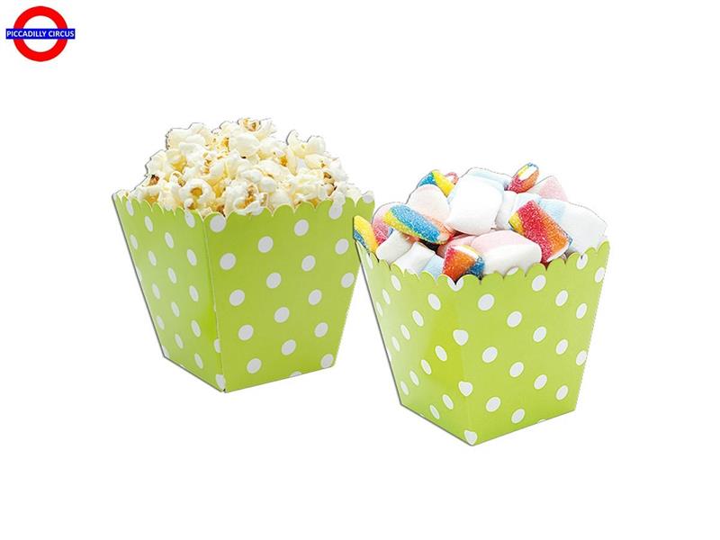 CONTENITORE CARTA PER SWEET BOX POIS VERDE LIME CM 6.5X6