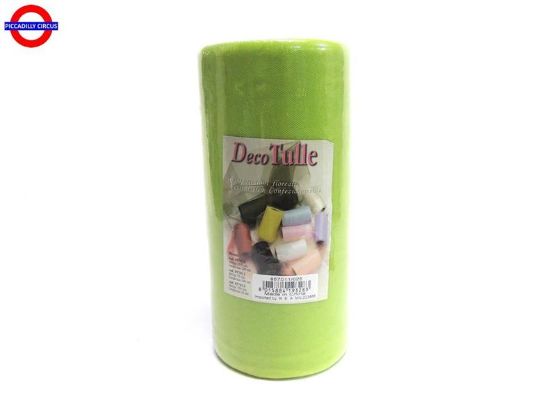 TULLE cm25X100m VERDE LIME