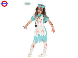 COSTUME INFERMIERA ZOMBIE - BABY 03-04 ANNI