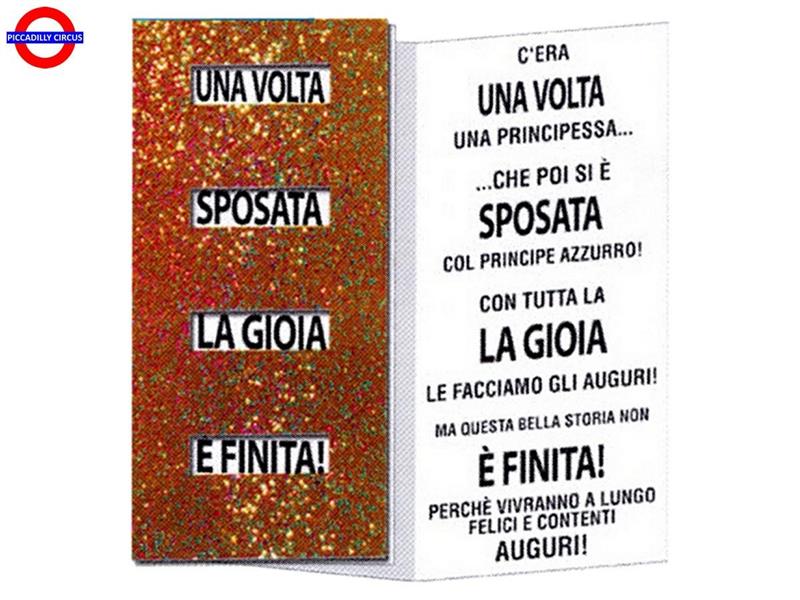 BIGLIETTO GLITTER MASCHERATO SPOSA