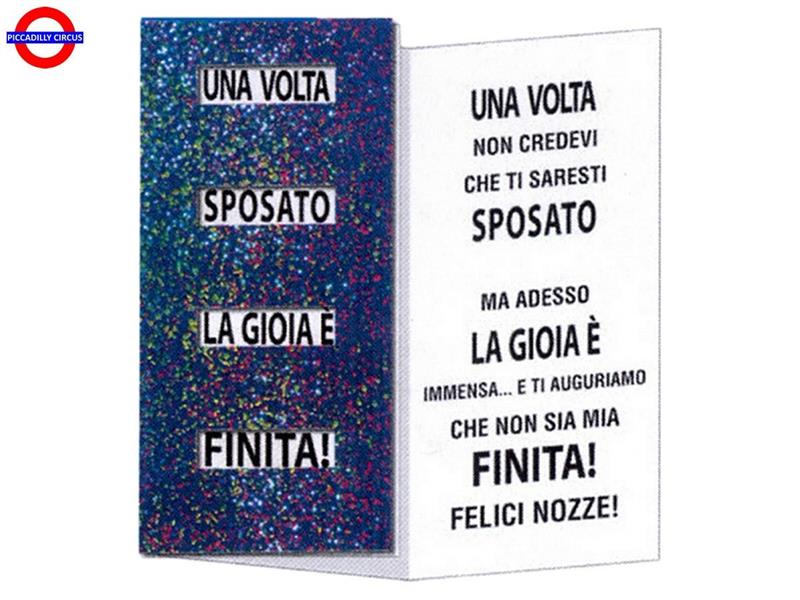 BIGLIETTO GLITTER MASCHERATO SPOSO