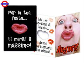BIGLIETTO NERO FUSTELLATO AUGURI