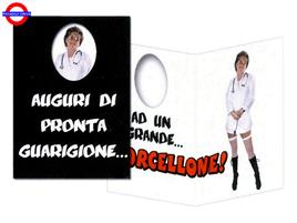 BIGLIETTO NERO FUSTELLATO GUARIGIONE LUI