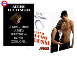 BIGLIETTO NERO FUSTELLATO MATRIMONIO LEI