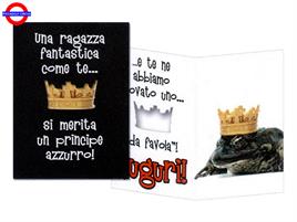 BIGLIETTO NERO FUSTELLATO RAGAZZA