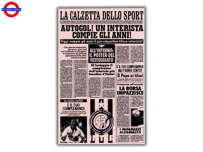 BIGLIETTO GIORNALE NEROAZZURRO