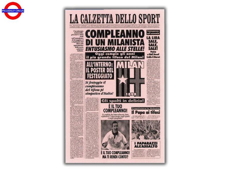 BIGLIETTO GIORNALE ROSSONERI