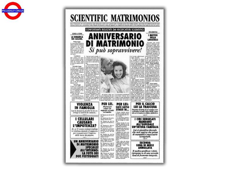 BIGLIETTO GIORNALE ANNIVERSARIO