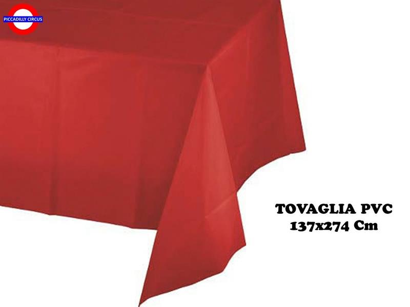 TOVAGLIA PVC ROSSA 137X274 CM