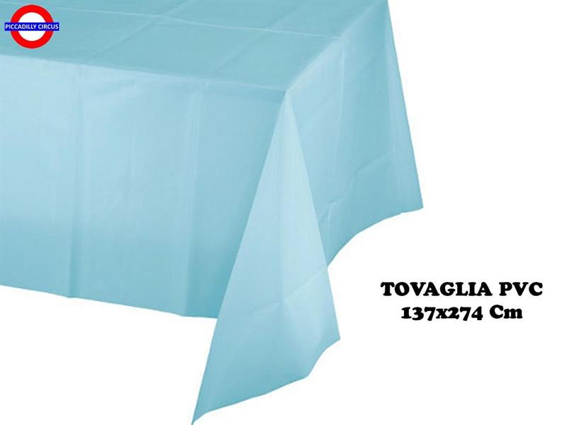 TOVAGLIA PVC AZZURRO 134X274 CM