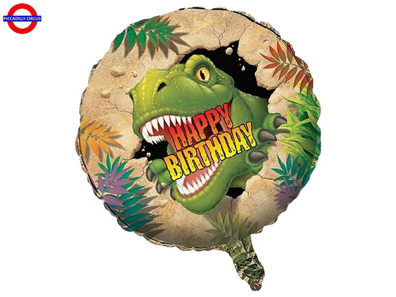 MYLAR HAPPY BIRTHDAY 18 DINOSAURI