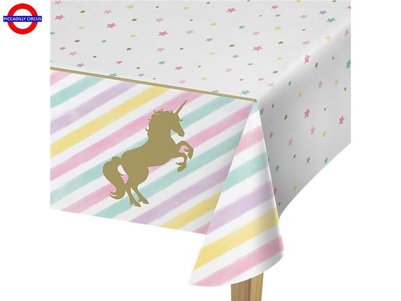 UNICORNO SCINTILLANTE ORO TOVAGLIA 137X259