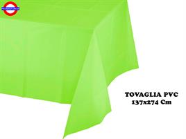 TOVAGLIA PVC VERDE LIME 137X274 CM   UNIC
