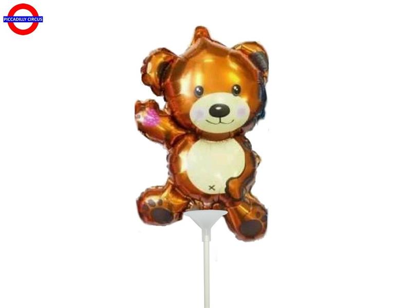 MYLAR ANIMAL MINI SHAPE ORSETTO MARRONE CON VALVOLA