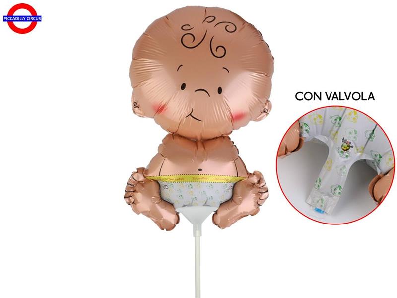 MYLAR NASCITA MINI SHAPE BIMBO WELCOME BABY CON VALVOLA