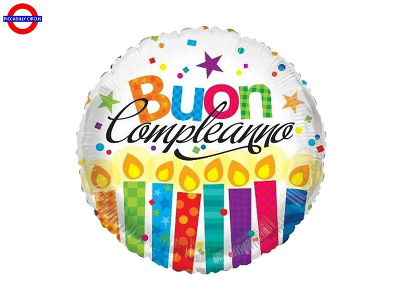 MYLAR BUON COMPLEANNO 18 CANDELINE