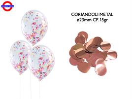 CORIANDOLI METAL ø23mm 15gr  ROSE GOLD