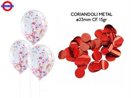 CORIANDOLI METAL ø23mm 15gr  ROSSO