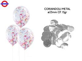 CORIANDOLI METAL ø23mm 15gr  ARGENTO