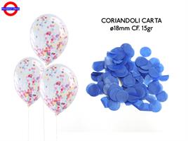 CORIANDOLI CARTA ø18mm 15gr BLU