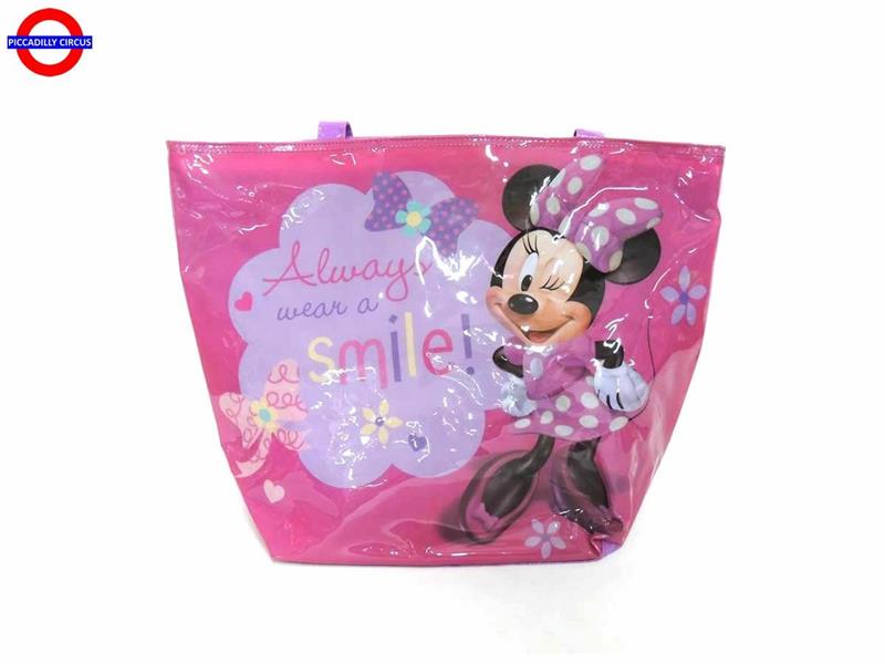 BORSA MARE MINNIE FUXIA CM.36X46