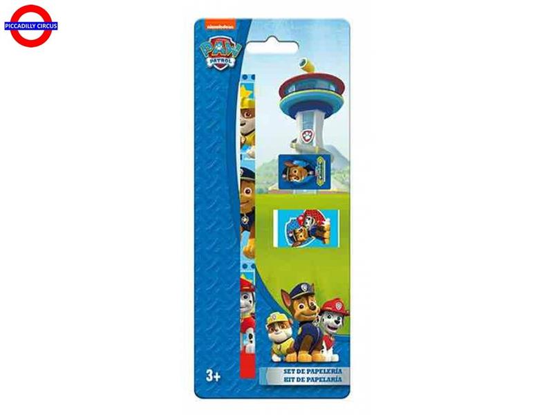 SET CANCELLERIA 3 PEZZI PAW PATROL