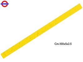 LISTELLO POLY PER BASE CM.100X5X2.5 GIALLO