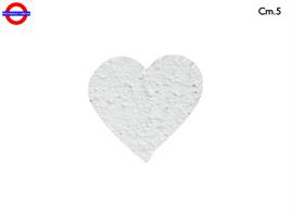 SAGOMA POLY CUORE CM.05 BIANCO