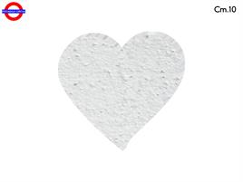 SAGOMA POLY CUORE CM.10 BIANCO
