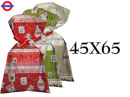 BUSTE POLIPROPILENE NATALE 45X65 3 ASS.