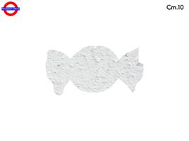 SAGOMA POLY CARAMELLA CM.10 BIANCO