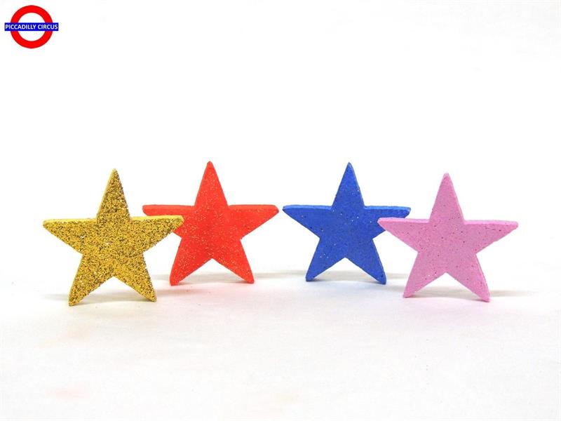 DECO-POLY STELLE ASS. GLITTER CM.8