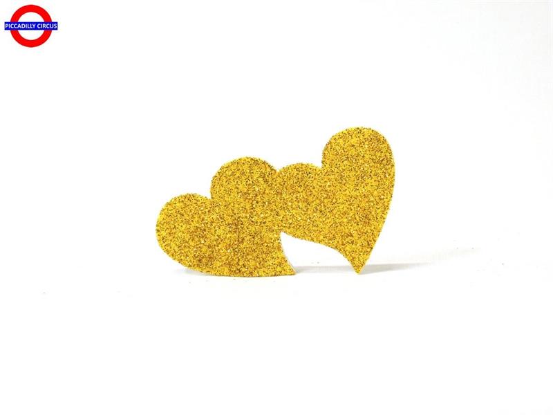 DECO-POLY DOPPIO CUORE ORO CM.6